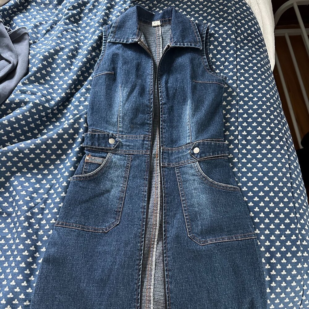 hip jean dress
